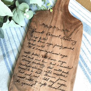 Recipe Engraved Board