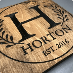 Custom Wooden Engraved Sign