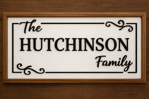 Custom Family Sign